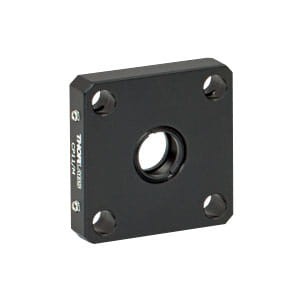 CP11/M - SM05-Threaded 30 mm Cage Plate, 0.35" Thick, Two Retaining Rings, M4 Tap - Thorlabs