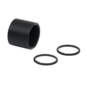 SM1M10 - SM1 Lens Tube Without External Threads, 1" Long, Two Retaining Rings Included - Thorlabs