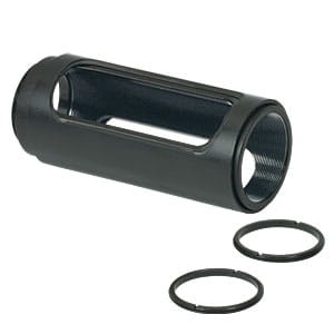 SM1L30C - SM1 Slotted Lens Tube, 3" Thread Depth, 2 Retaining Rings Included - Thorlabs