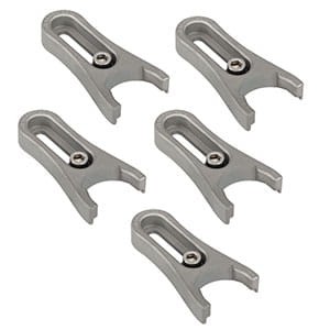 CF125C/M-P5 - Clamping Fork, 31.5 mm Counterbored Slot, M6 x 1.0 Captive Screw, 5 Pack - Thorlabs
