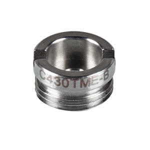 C430TME-B - f = 5.0 mm, NA = 0.16, Mounted Geltech Aspheric Lens, AR: 600-1050 nm - Thorlabs