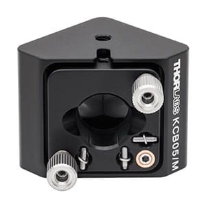 KCB05/M - Right-Angle Kinematic Mirror Mount, 16 mm Cage System and SM05 Compatible, M3 and M4 Mounting Holes - Thorlabs