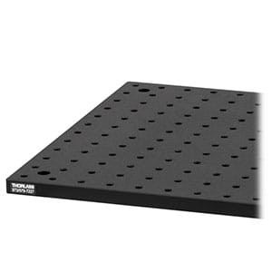 MB3060/M - Aluminum Breadboard, 300 mm x 600 mm x 12.7 mm, M6 Taps - Thorlabs