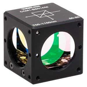 CCM1-BS014/M - 30 mm Cage Cube-Mounted Non-Polarizing Beamsplitter, 700 - 1100 nm, M4 Tap - Thorlabs
