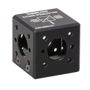 CCM5-PBS201/M - 16 mm Cage-Cube-Mounted Polarizing Beamsplitter Cube, 420-680 nm, M4 Tap - Thorlabs