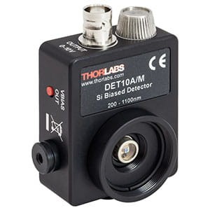 DET10A/M - Si Detector, 200-1100 nm, 1 ns Rise Time, 0.8 mm2, M4 Taps - Thorlabs