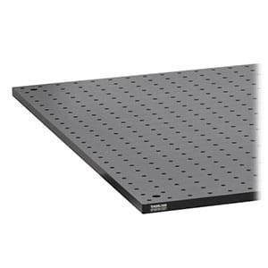MB60120/M - Aluminum Breadboard, 600 mm x 1200 mm x 12.7 mm, M6 Taps - Thorlabs