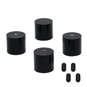 AV4/M - Ø27.0 mm Sorbothane Feet, Internal M6 Mounting Thread, 4 Pieces - Thorlabs