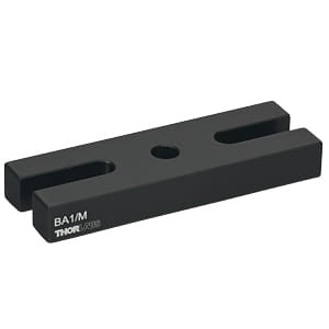 BA1/M - Mounting Base, 25 mm x 75 mm x 10 mm - Thorlabs