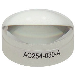 AC254-030-A - f=30.0 mm, Ø1" Achromatic Doublet, ARC: 400-700 nm - Thorlabs
