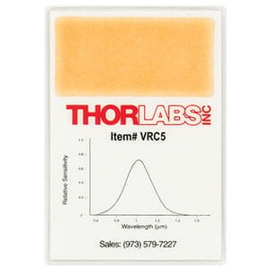 VRC5 - IR Detector Card, 700 - 1400 nm - Thorlabs